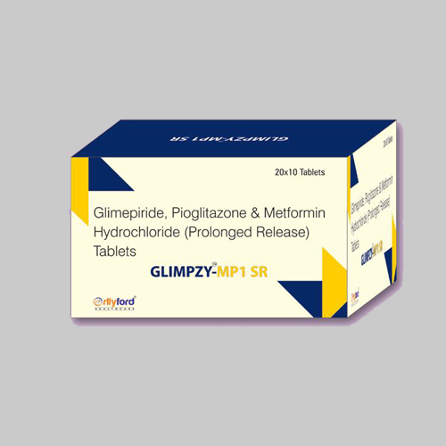 Glimepiride, Pioglitazone & Metformin Hydrochloride (Prolonged Release) Tablets