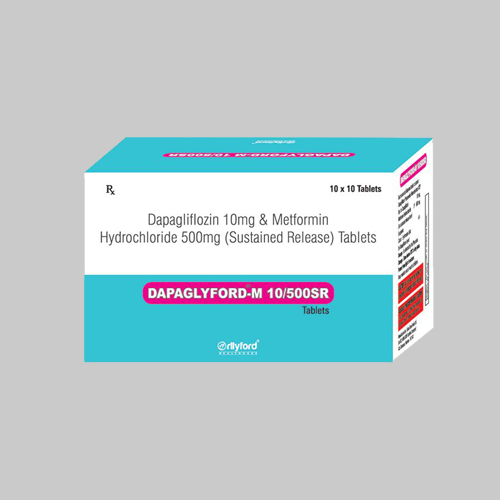 Dapagliflozin 10 mg & Metformin Hydrochloride 500 mg (Sustained Release) Tablets