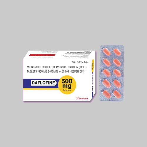 Micronized Purified Flavonoid Fraction (MPFF) Tablets (450 mg Diosmin + 50 mg Hesperidin)